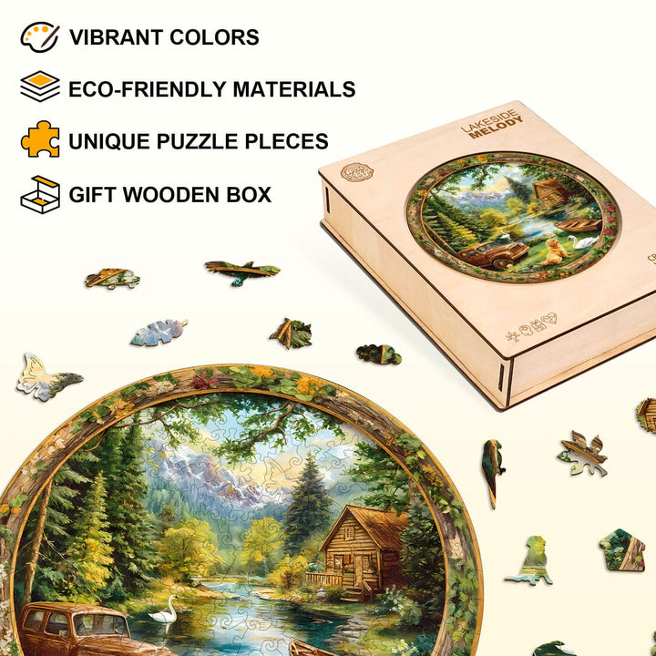Lakeside Melody Wooden Jigsaw Puzzle