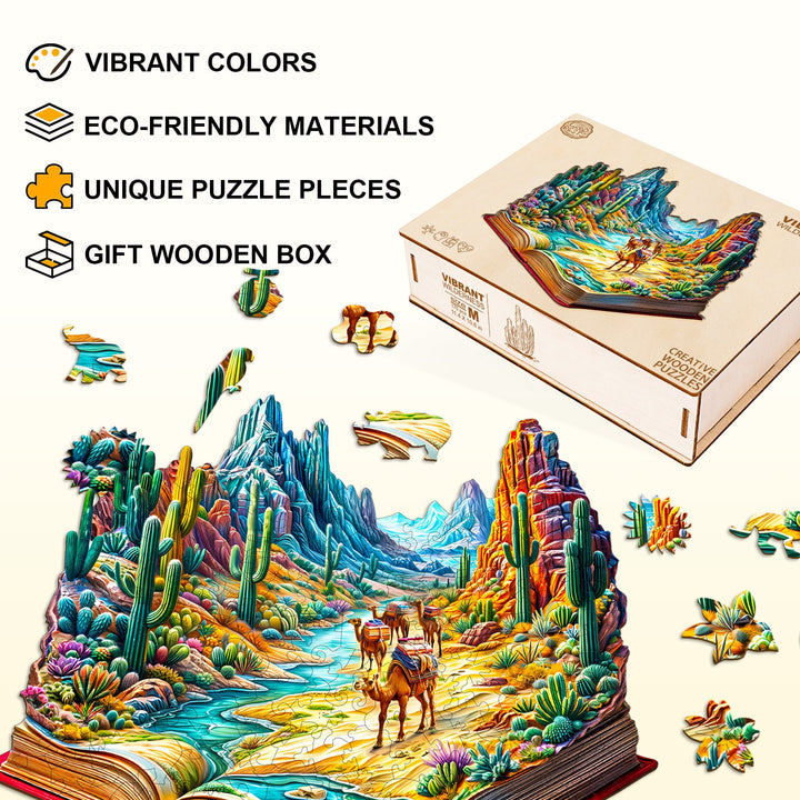 Vibrant Wilderness Wooden Jigsaw Puzzle
