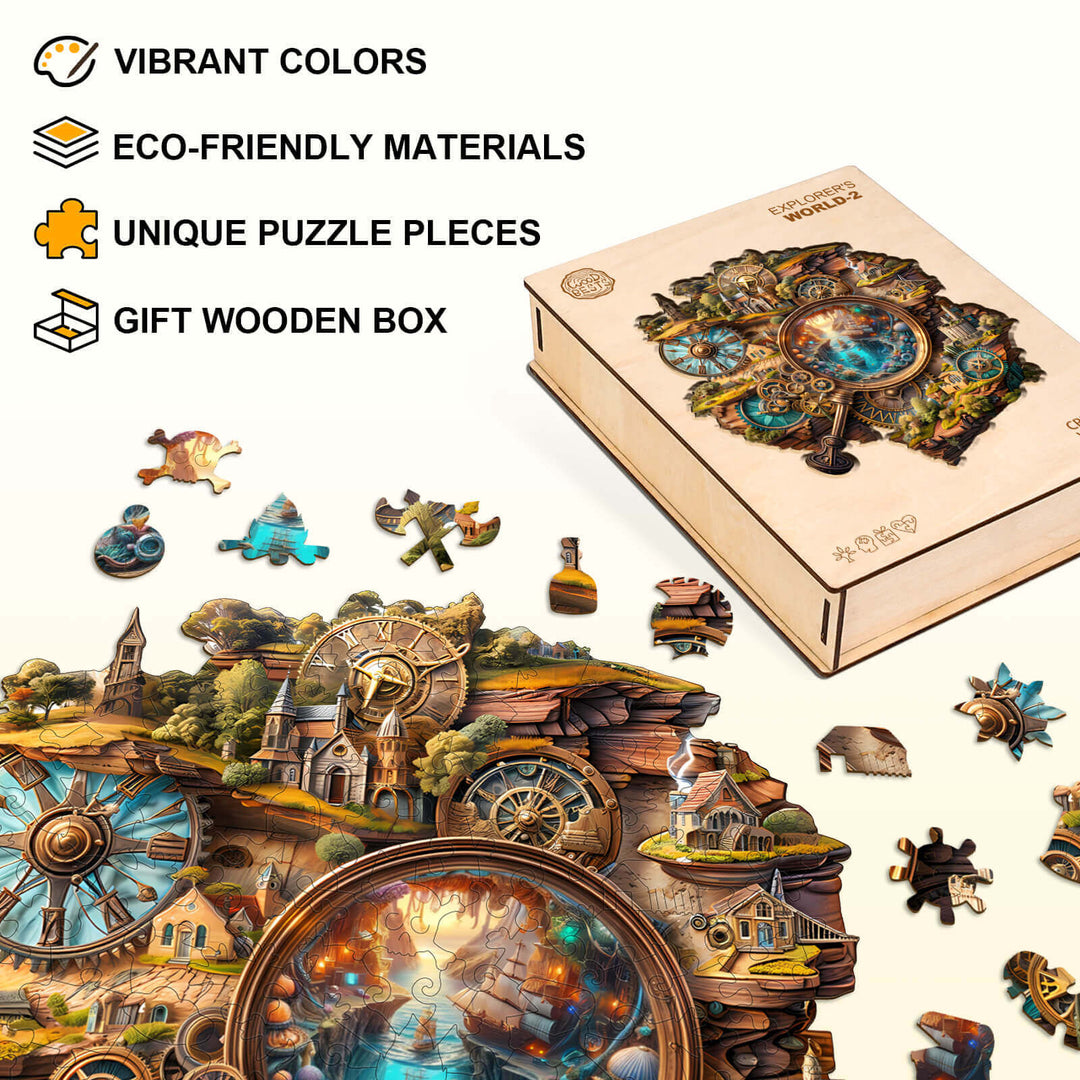 Explorer's World-2 Wooden Jigsaw Puzzle