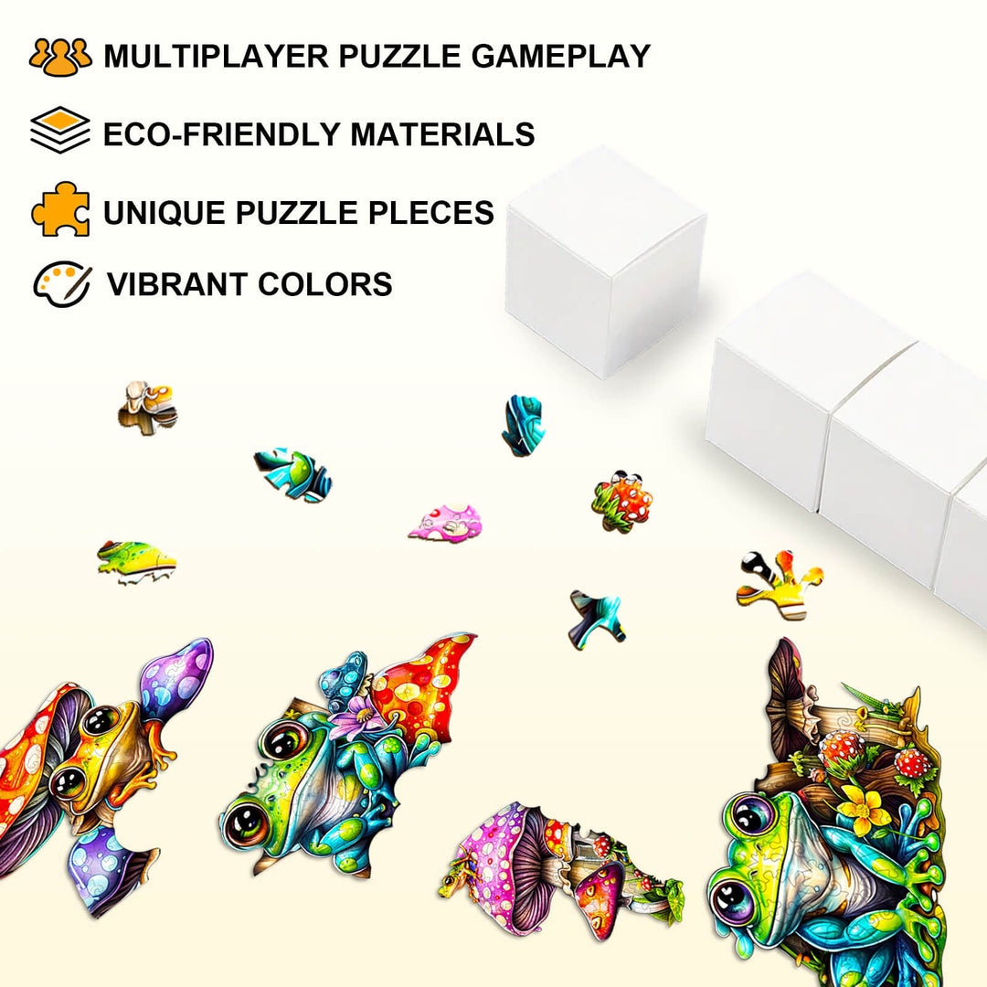 Party Puzzle-Frog Family