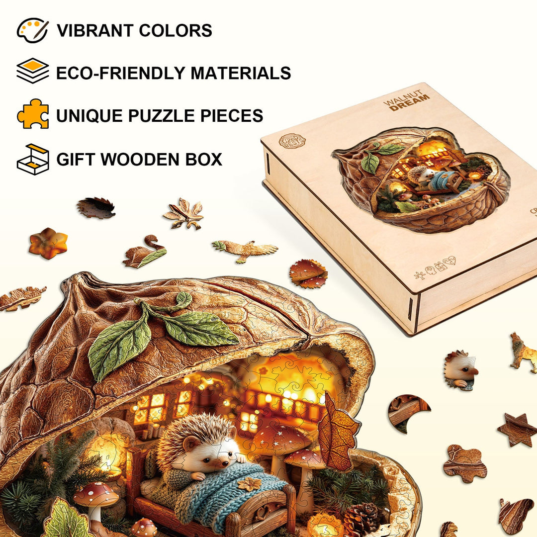 Walnut Dream Wooden Jigsaw Puzzle