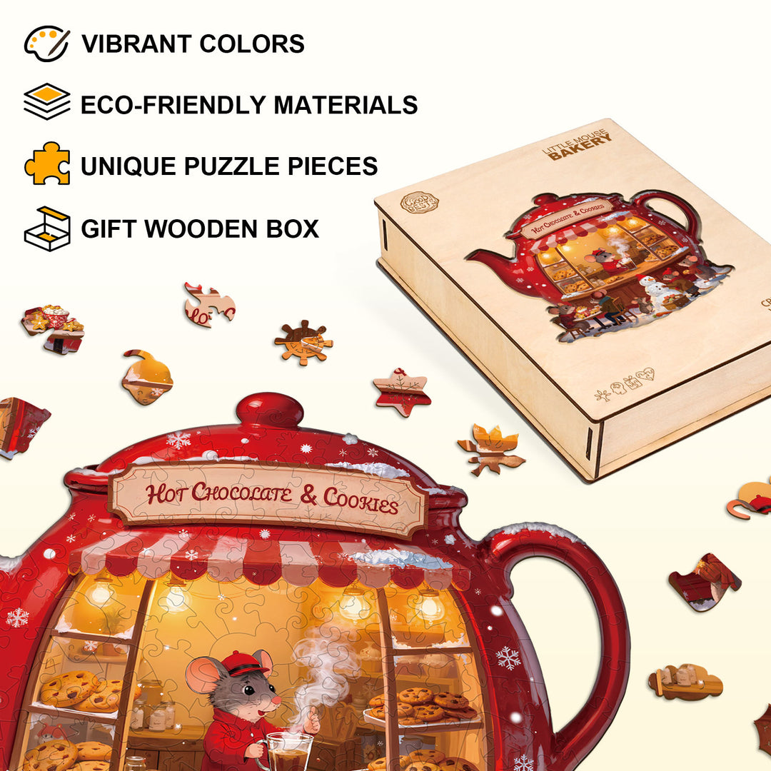Little Mouse Bakery Wooden Jigsaw Puzzle