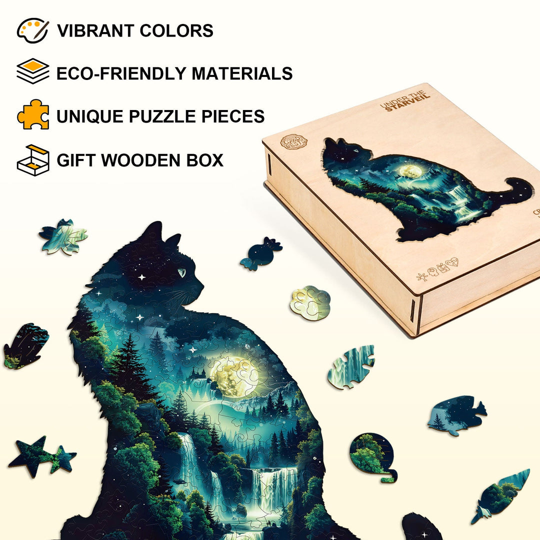 Under The Starveil Wooden Jigsaw Puzzle