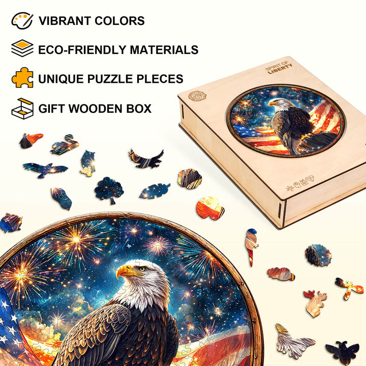 Spirit of Liberty Wooden Jigsaw Puzzle