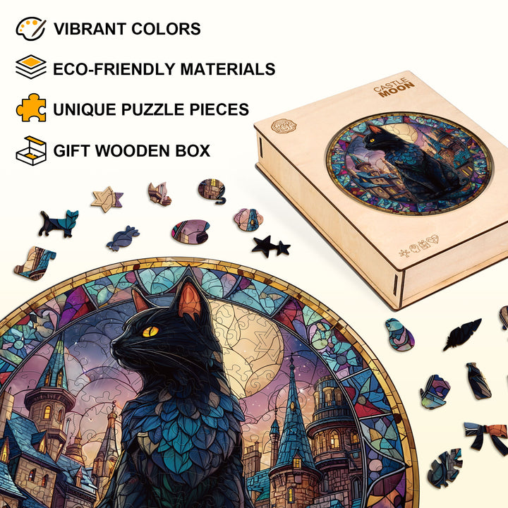 Castle Moon Wooden Jigsaw Puzzle