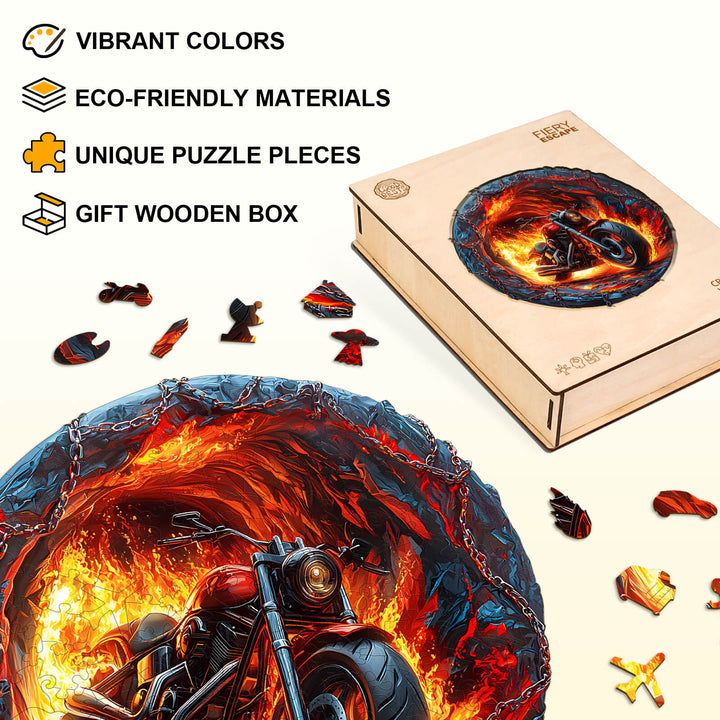 Fiery Escape Wooden Jigsaw Puzzle