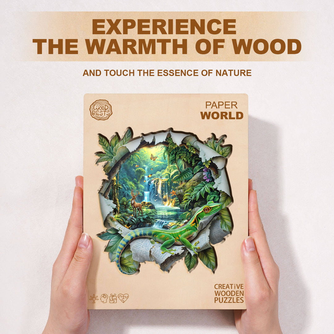 Paper World Wooden Jigsaw Puzzle