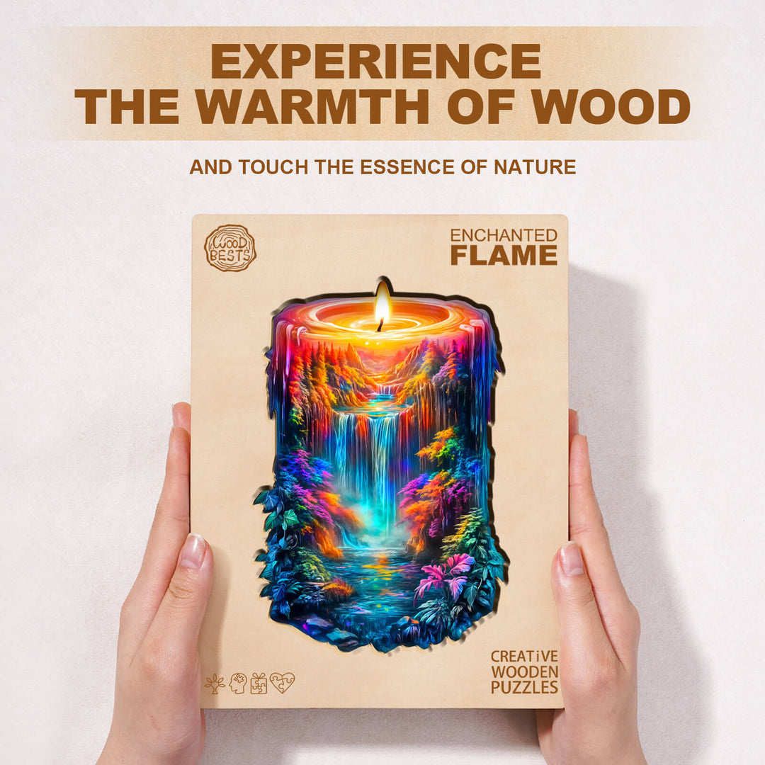 Enchanted Flame Wooden Jigsaw Puzzle
