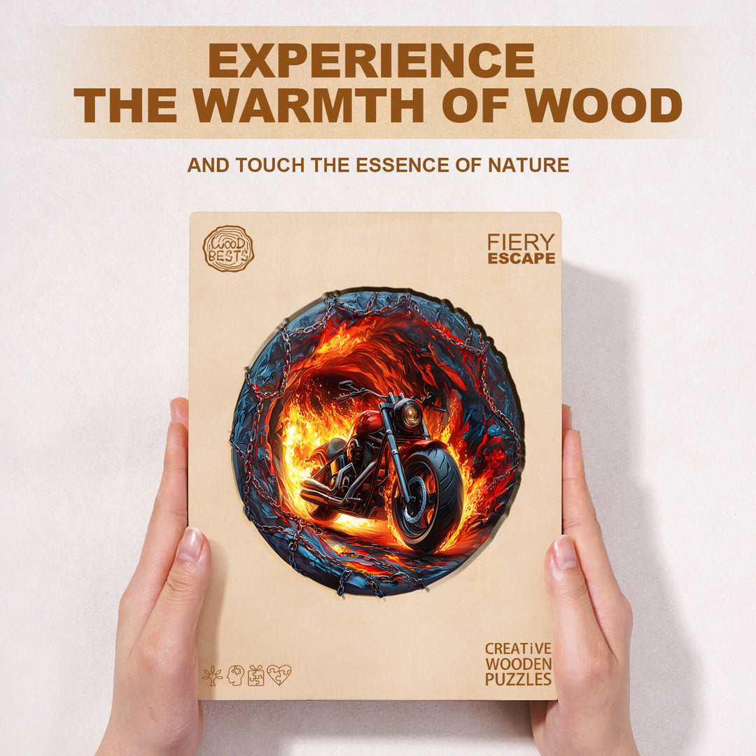 Fiery Escape Wooden Jigsaw Puzzle