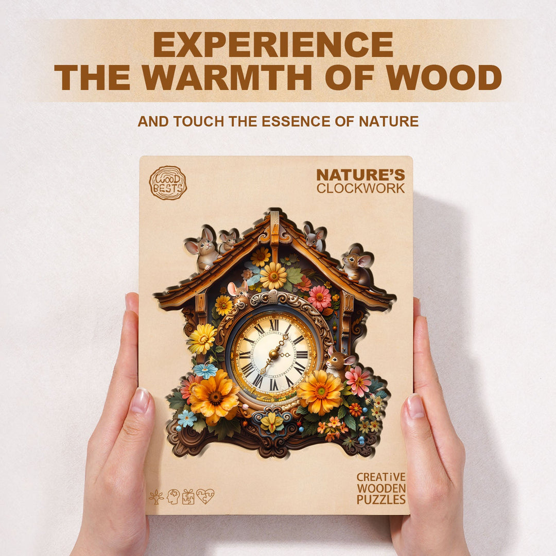 Nature's Clockwork Wooden Jigsaw Puzzle