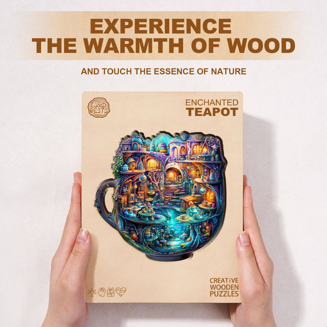 Enchanted Teapot Wooden Jigsaw Puzzle