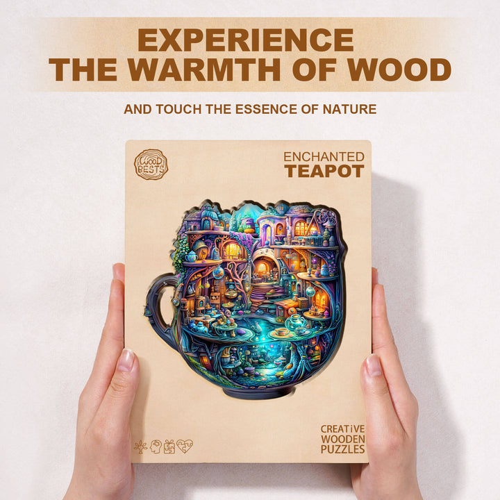 Enchanted Teapot Wooden Jigsaw Puzzle