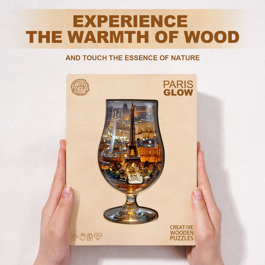 Paris Glow Wooden Jigsaw Puzzle