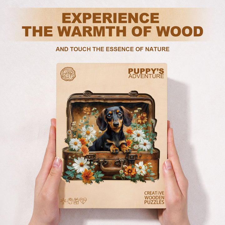 Puppy's Adventure Wooden Jigsaw Puzzle