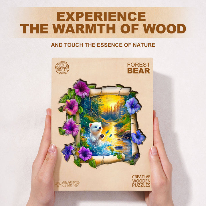 Forest Bear Wooden Jigsaw Puzzle