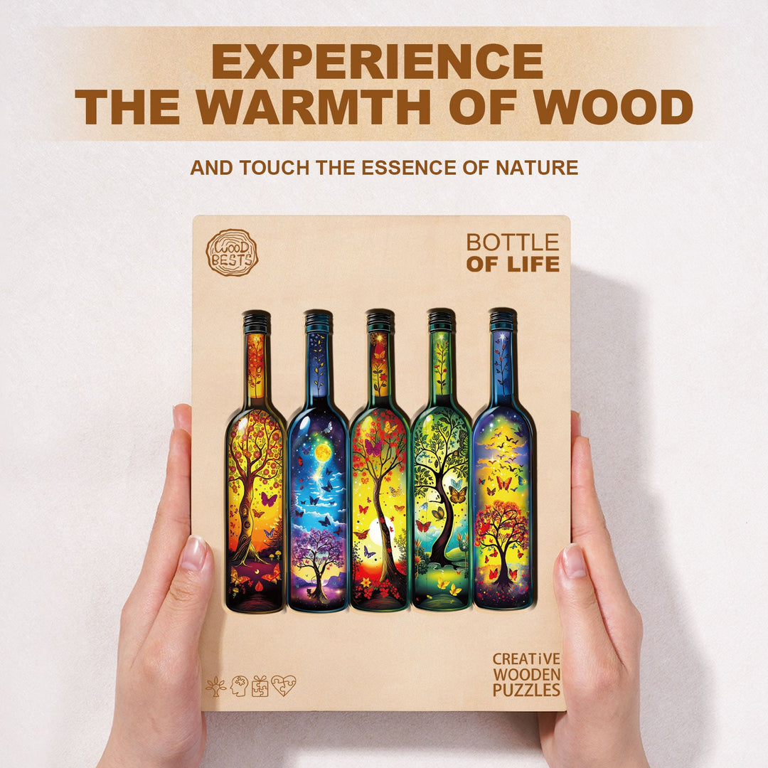 Bottle of Life Wooden Jigsaw Puzzle