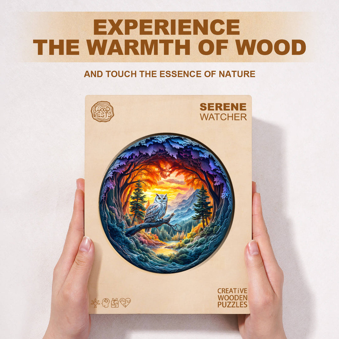 Serene Watcher  Wooden Jigsaw Puzzle
