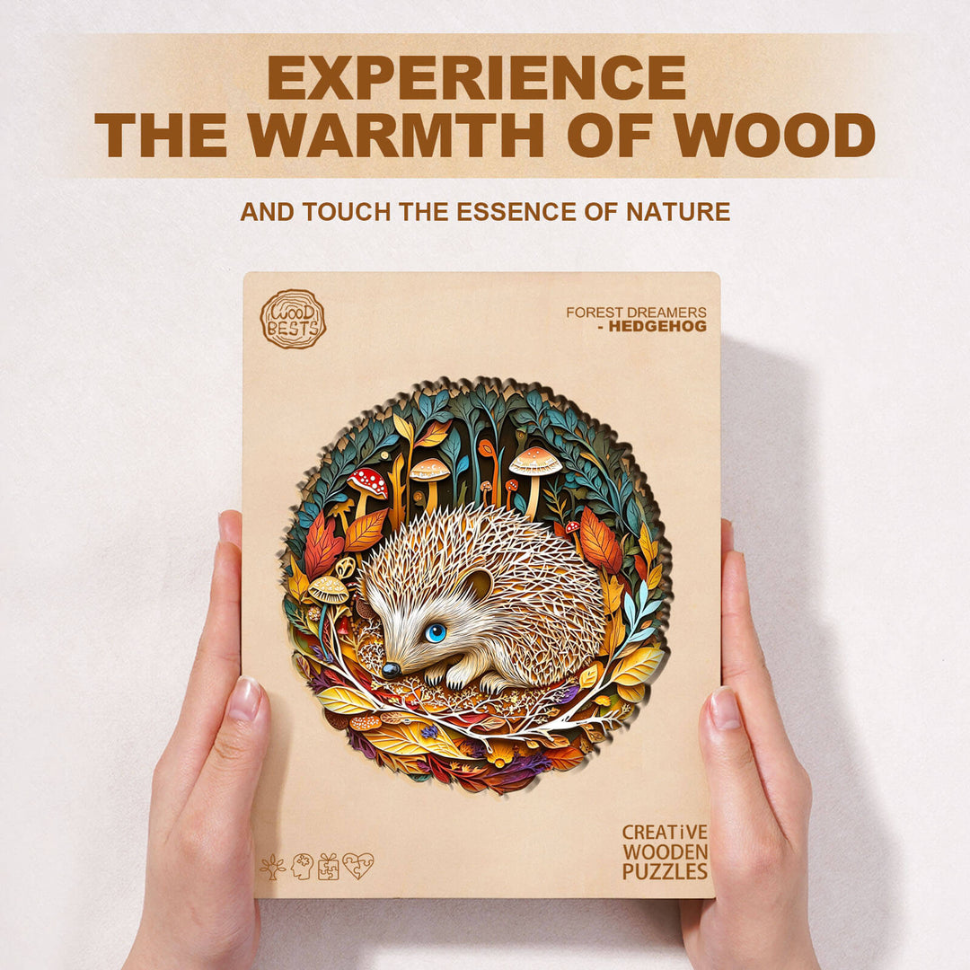 Forest Dreamers- Hedgehog Wooden Jigsaw Puzzle