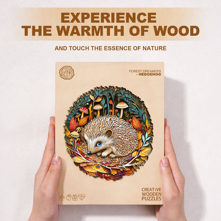 Forest Dreamers- Hedgehog Wooden Jigsaw Puzzle