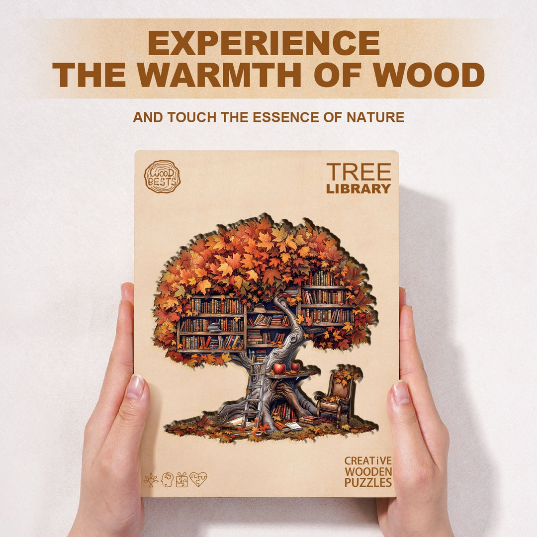 Tree Library  Wooden Jigsaw Puzzle