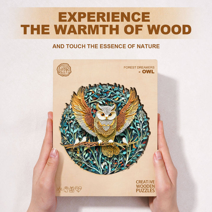 Forest Dreamers-Owl Wooden Jigsaw Puzzle