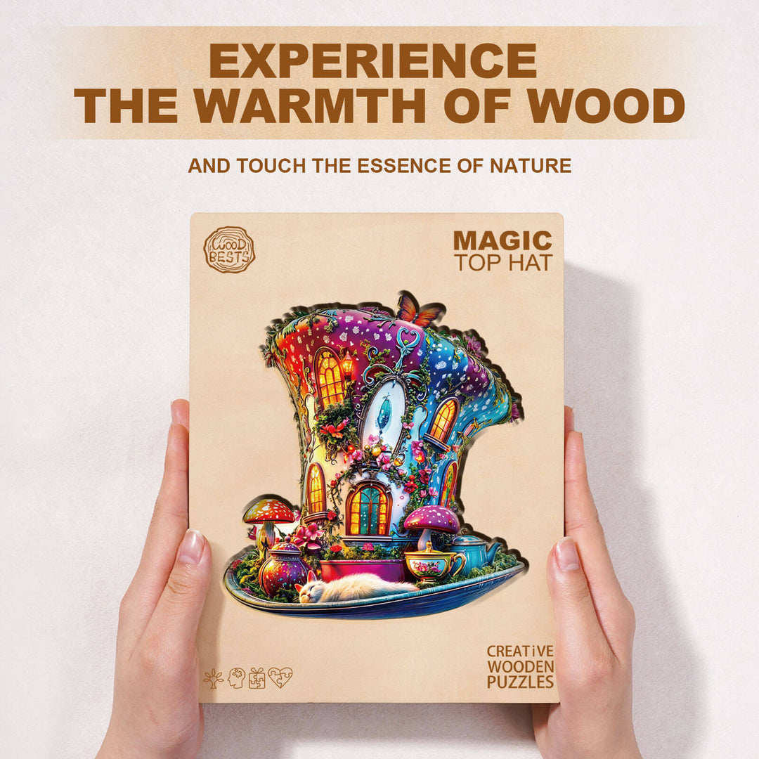 Magic top hat Wooden Jigsaw Puzzle