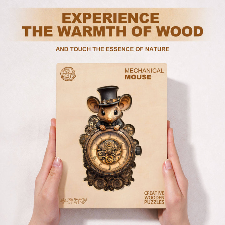 Mechanical mouse Wooden Jigsaw Puzzle