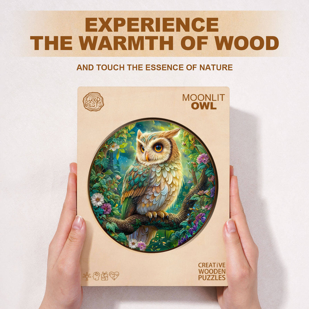 Moonlit Owl Wooden Jigsaw Puzzle