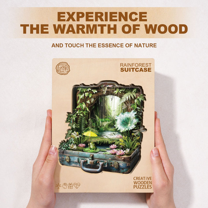 Rainforest Suitcase Wooden Jigsaw Puzzle
