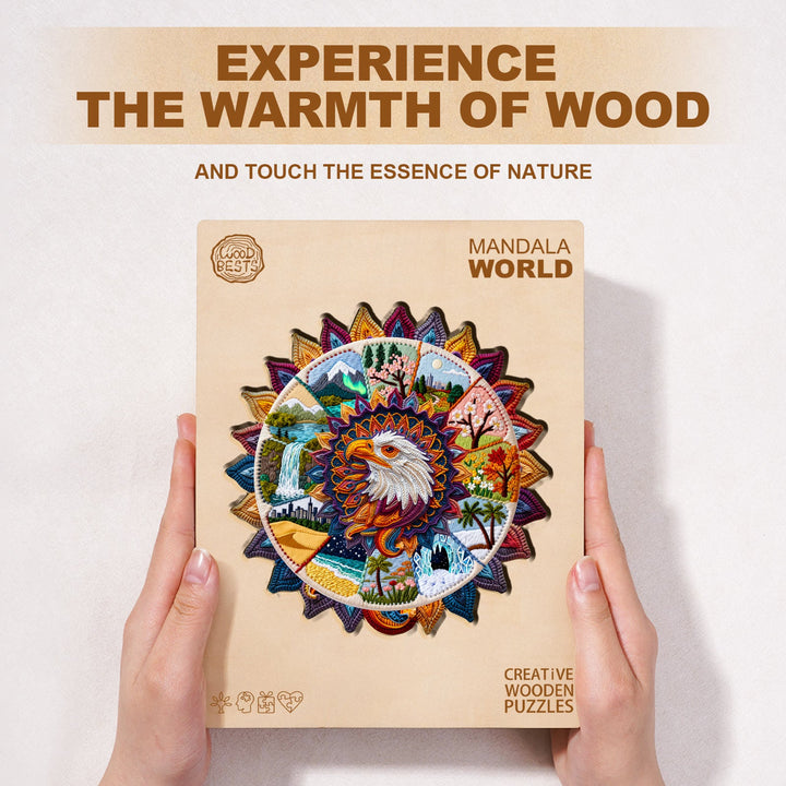 Mandala World Wooden Jigsaw Puzzle