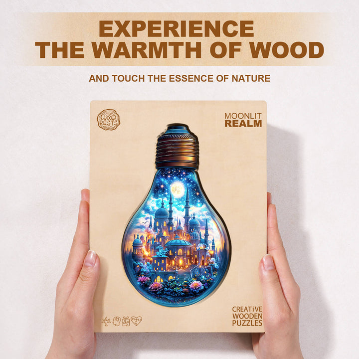Moonlit Realm Wooden Jigsaw Puzzle