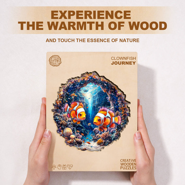 Clownfish Journey Wooden Jigsaw Puzzle