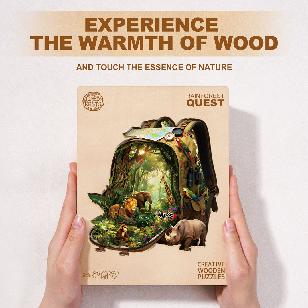 Rainforest Quest Wooden Jigsaw Puzzle