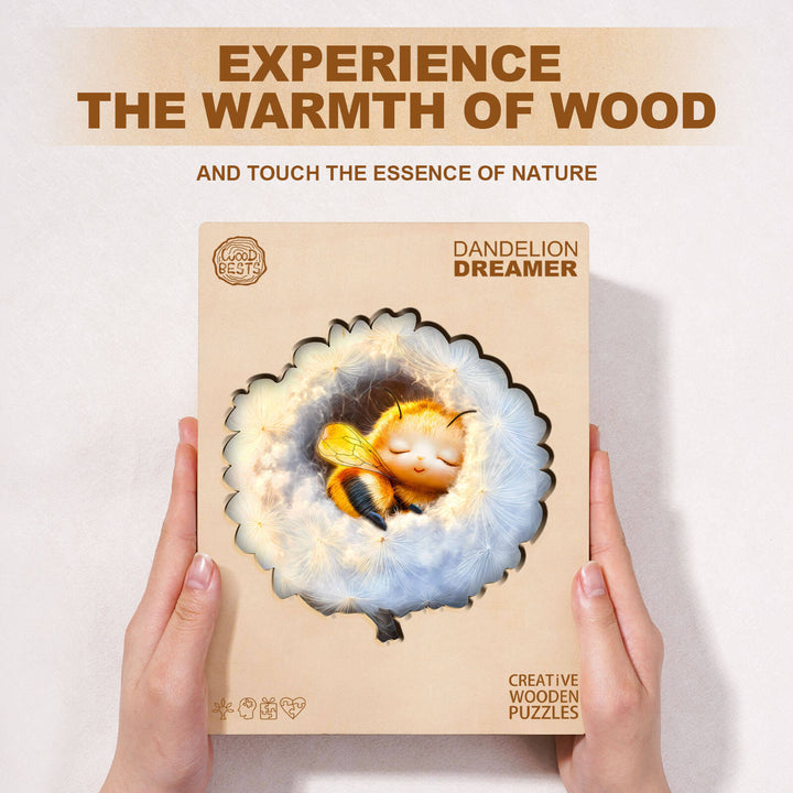 Dandelion Dreamer Wooden Jigsaw Puzzle