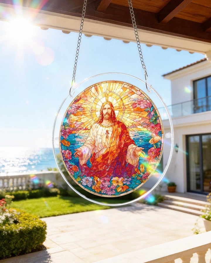 Acrylic Jigsaw Puzzle Suncatcher - Holy Light of Jesus