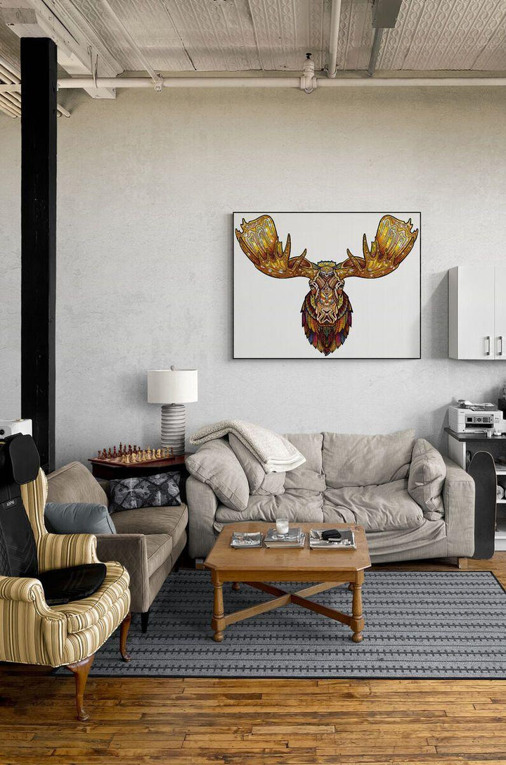 Majestic Moose Wooden Jigsaw Puzzle - Woodbests