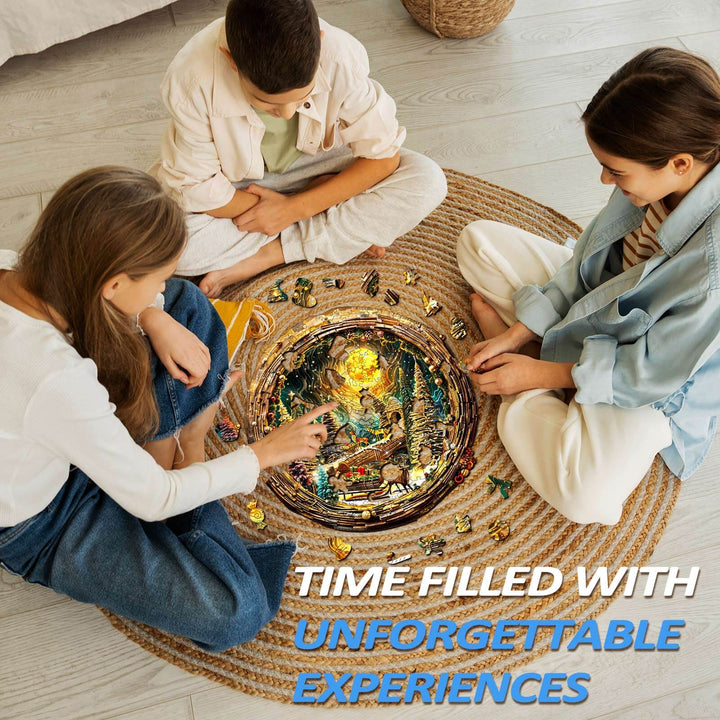 3D Christmas Eve-2 Wooden Jigsaw Puzzle - Woodbests