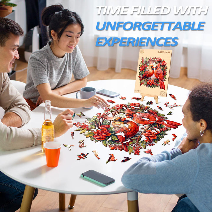 Cardinal Wooden Jigsaw Puzzle - Woodbests