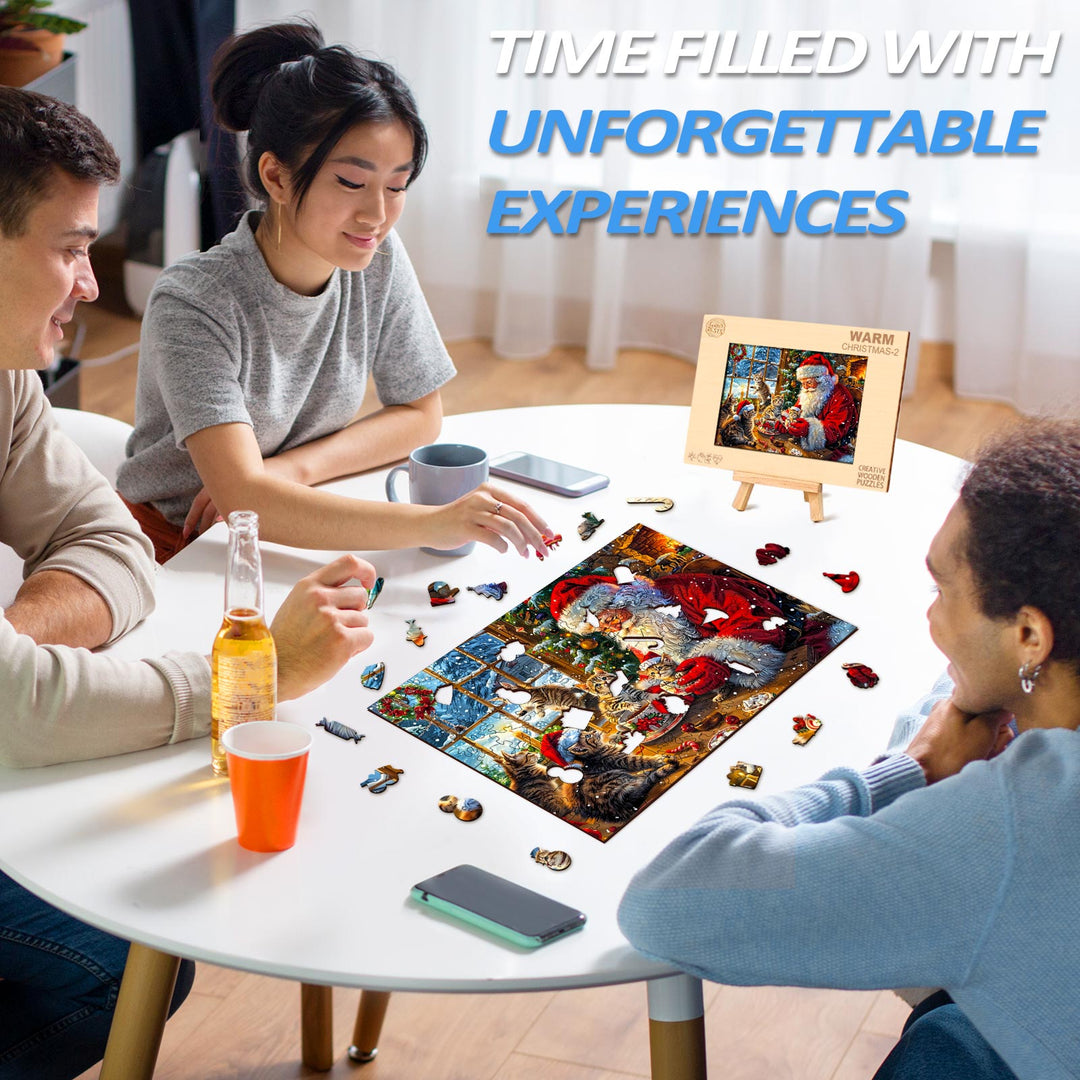 Warm Christmas-2 Wooden Jigsaw Puzzle - Woodbests