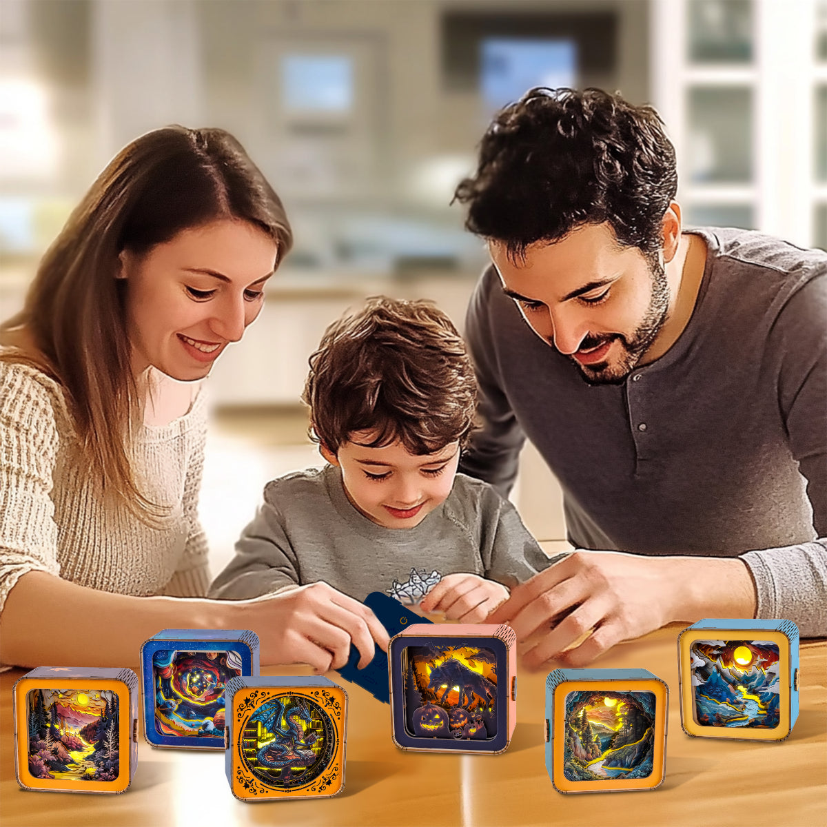 Woodbests 3D Wooden Puzzle Night Light, 3D Puzzle Night Lamp