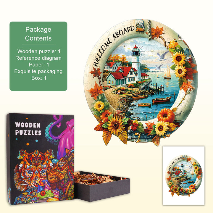 Sunflower Shore Wooden Jigsaw Puzzle