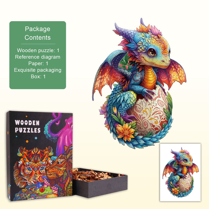 Colorful dragon Wooden Jigsaw Puzzle
