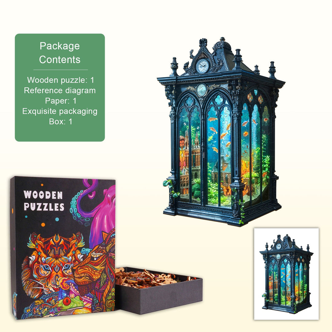 Aqua Time Hall Wooden Jigsaw Puzzle