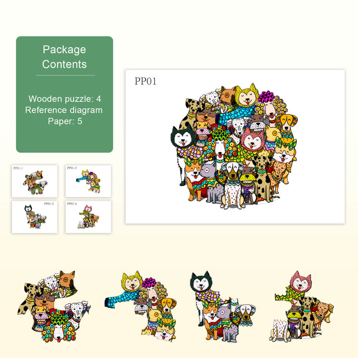 Party Puzzle-Rich Dog