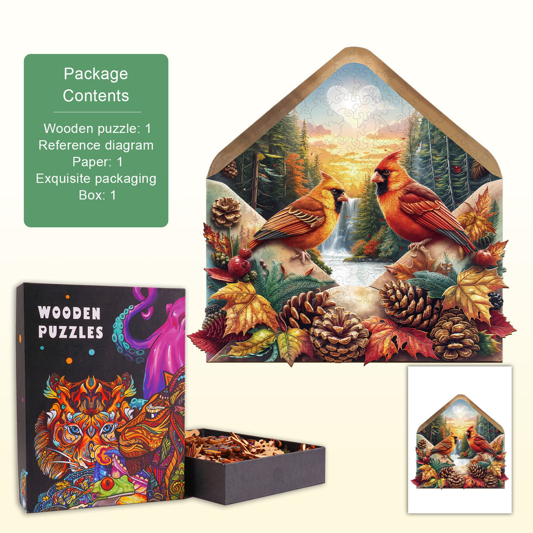 Autumn Love Wooden Jigsaw Puzzle