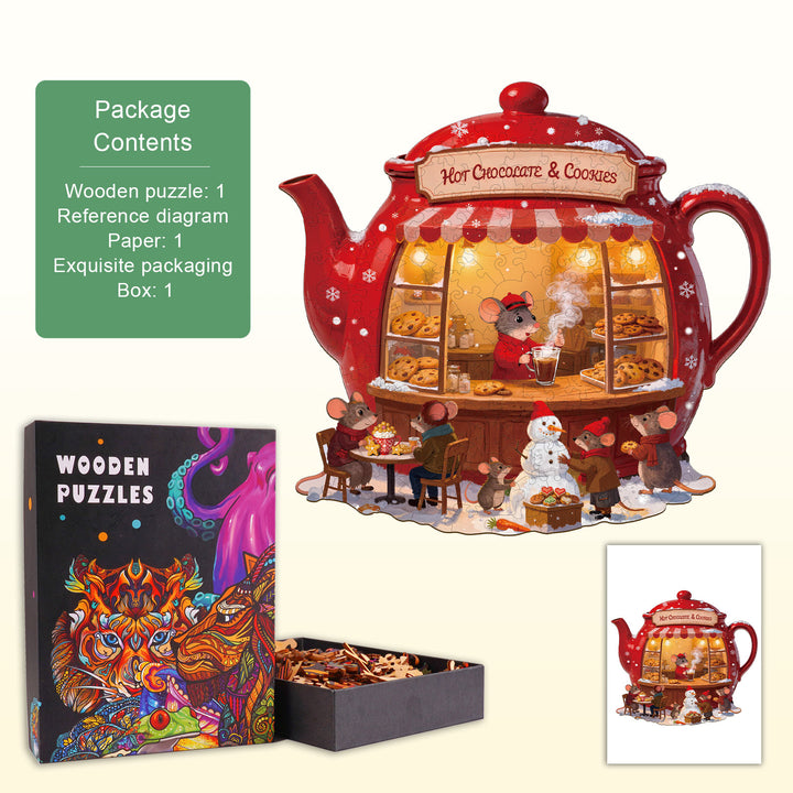 Little Mouse Bakery Wooden Jigsaw Puzzle