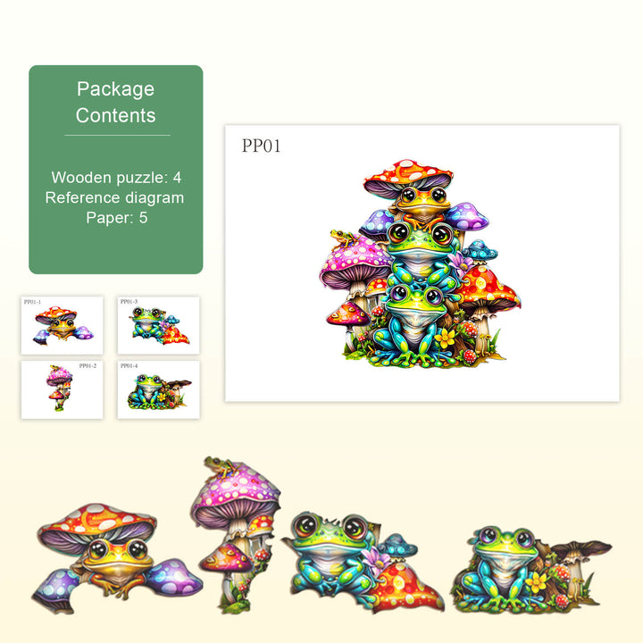 Party Puzzle-Frog Family