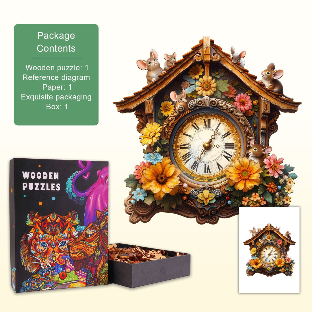 Nature's Clockwork Wooden Jigsaw Puzzle
