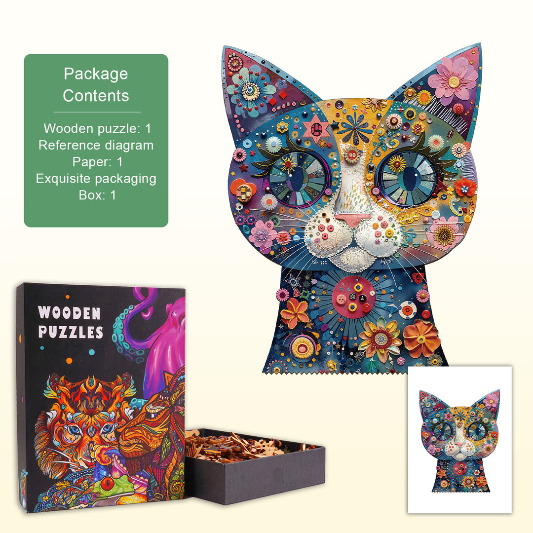 Gemstone Gaze Wooden Jigsaw Puzzle