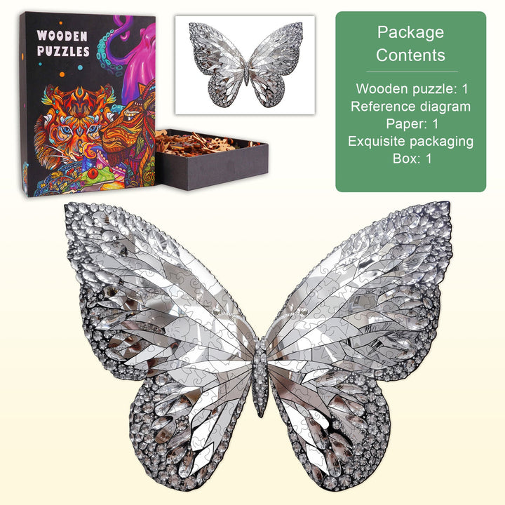 Rebirth Butterfly Wooden Jigsaw Puzzle